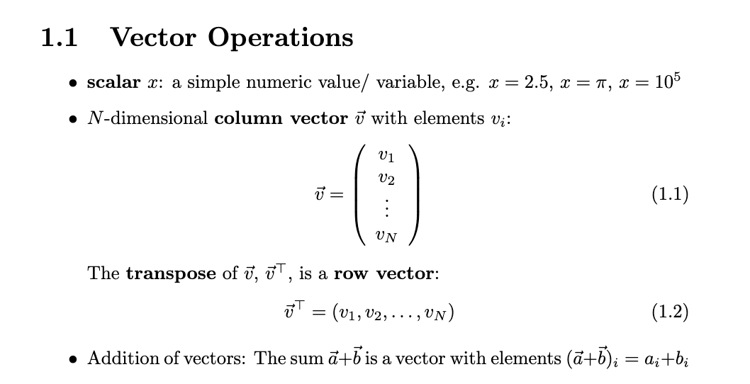 PDF with math equations